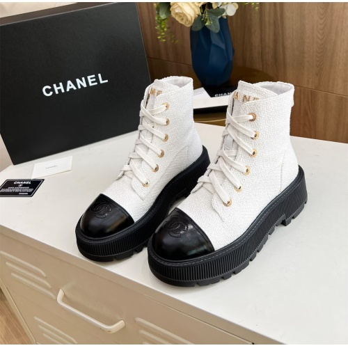 Wholesale Chanel Boots For Women #1245897 $105.00 USD, Wholesale Quality Replica Chanel Boots