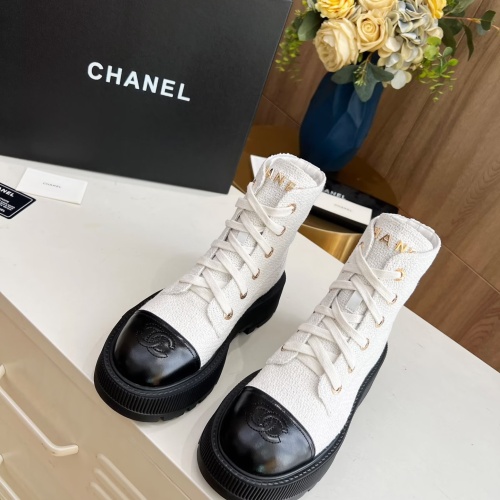 Replica Chanel Boots For Women #1245897 $105.00 USD for Wholesale