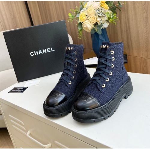 Wholesale Chanel Boots For Women #1245900 $105.00 USD, Wholesale Quality Replica Chanel Boots