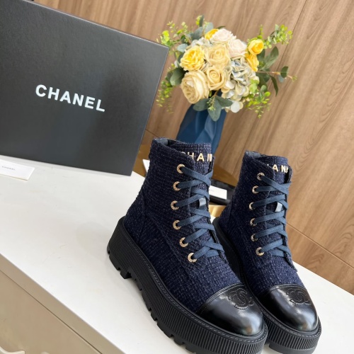 Replica Chanel Boots For Women #1245900 $105.00 USD for Wholesale