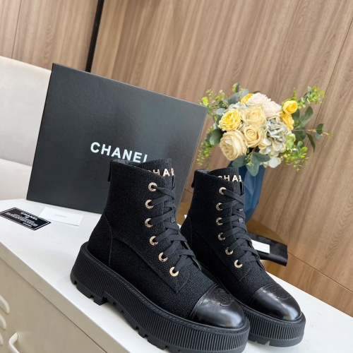 Replica Chanel Boots For Women #1245901 $105.00 USD for Wholesale