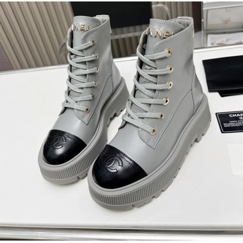 Wholesale Chanel Boots For Women #1245903 $105.00 USD, Wholesale Quality Replica Chanel Boots