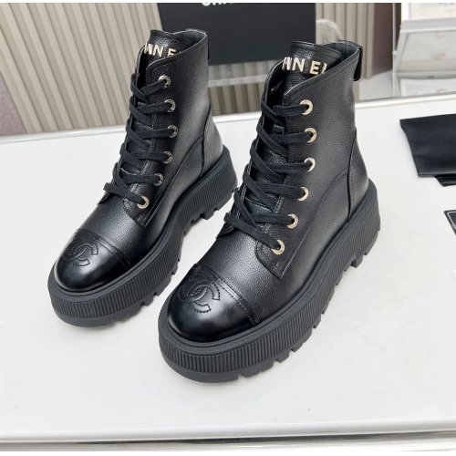 Wholesale Chanel Boots For Women #1245904 $105.00 USD, Wholesale Quality Replica Chanel Boots