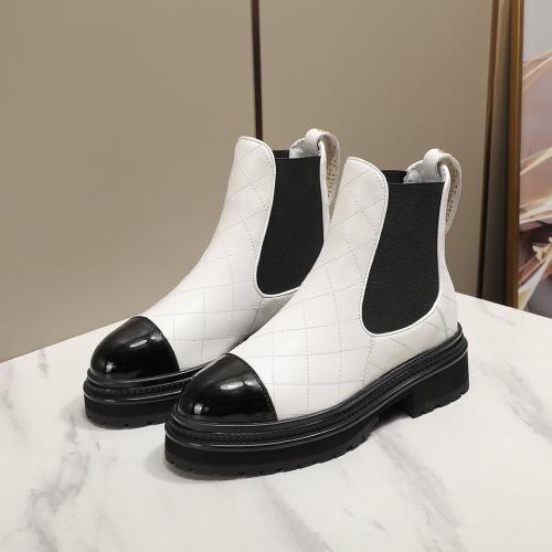 Wholesale Chanel Boots For Women #1245913 $112.00 USD, Wholesale Quality Replica Chanel Boots