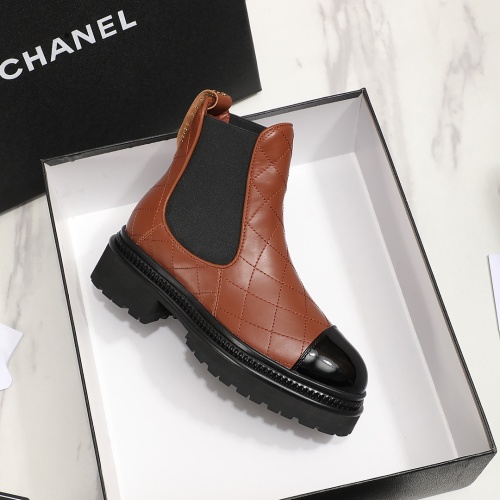 Replica Chanel Boots For Women #1245914 $112.00 USD for Wholesale