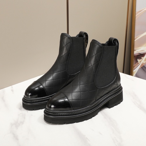 Wholesale Chanel Boots For Women #1245915 $112.00 USD, Wholesale Quality Replica Chanel Boots