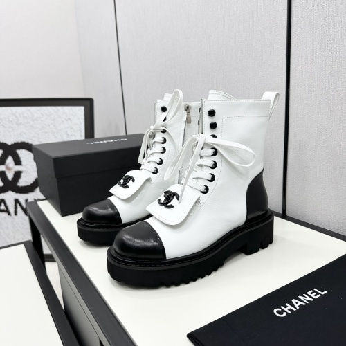 Wholesale Chanel Boots For Women #1245930 $132.00 USD, Wholesale Quality Replica Chanel Boots