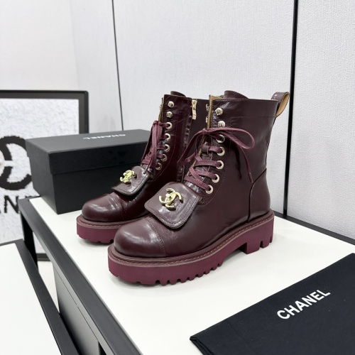 Wholesale Chanel Boots For Women #1245934 $132.00 USD, Wholesale Quality Replica Chanel Boots