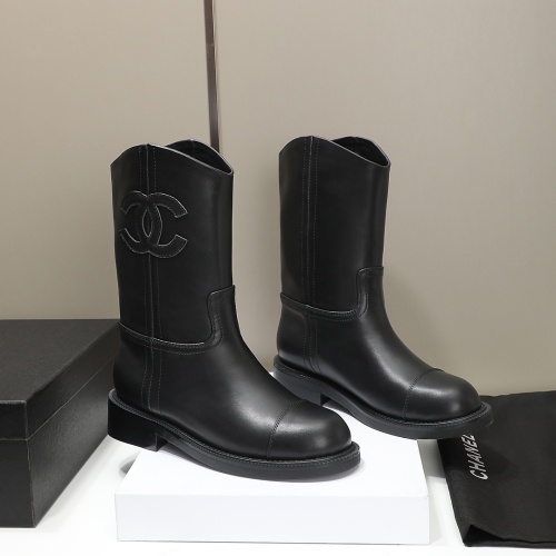 Wholesale Chanel Boots For Women #1245940 $162.00 USD, Wholesale Quality Replica Chanel Boots