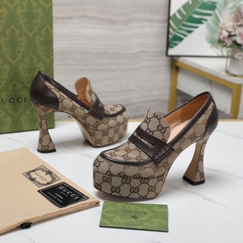 Wholesale Gucci High-Heeled Shoes For Women #1245954 $125.00 USD, Wholesale Quality Replica Gucci High-Heeled Shoes