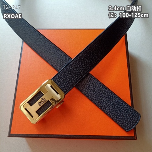 Replica Hermes AAA Quality Belts For Men #1246013 $60.00 USD for Wholesale