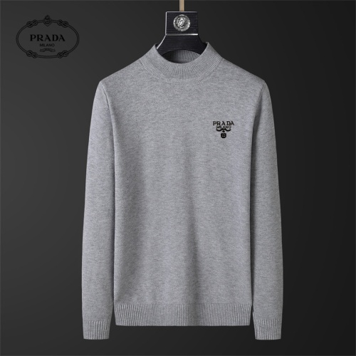 Wholesale Prada Sweater Long Sleeved For Men #1246152 $39.00 USD, Wholesale Quality Replica Prada Sweater