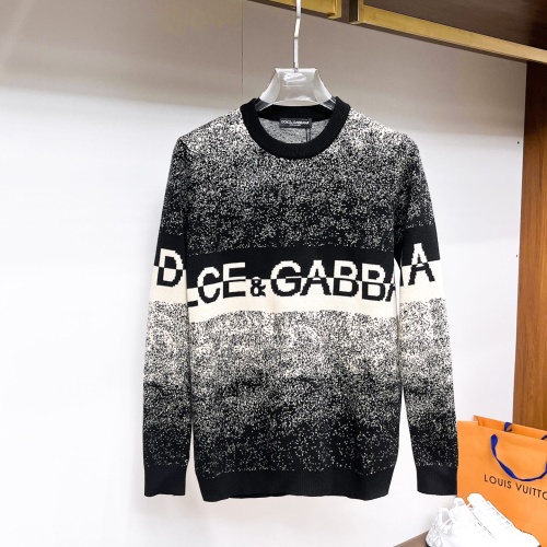 Wholesale Dolce &amp; Gabbana D&amp;G Sweaters Long Sleeved For Men #1246228 $72.00 USD, Wholesale Quality Replica Dolce &amp; Gabbana D&amp;G Sweaters