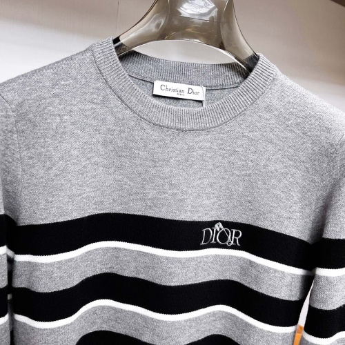 Replica Christian Dior Sweaters Long Sleeved For Men #1246260 $72.00 USD for Wholesale