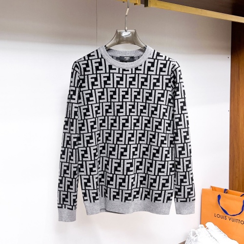 Wholesale Fendi Sweaters Long Sleeved For Men #1246268 $72.00 USD, Wholesale Quality Replica Fendi Sweaters