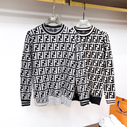 Replica Fendi Sweaters Long Sleeved For Men #1246270 $72.00 USD for Wholesale