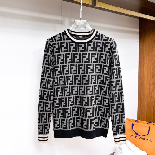 Wholesale Fendi Sweaters Long Sleeved For Men #1246284 $72.00 USD, Wholesale Quality Replica Fendi Sweaters