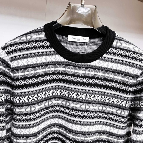 Replica Christian Dior Sweaters Long Sleeved For Men #1246297 $72.00 USD for Wholesale