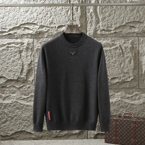 Wholesale Prada Sweater Long Sleeved For Men #1246312 $48.00 USD, Wholesale Quality Replica Prada Sweater