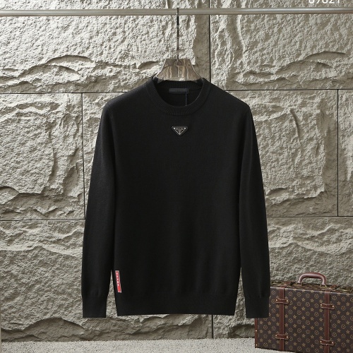 Wholesale Prada Sweater Long Sleeved For Men #1246313 $48.00 USD, Wholesale Quality Replica Prada Sweater