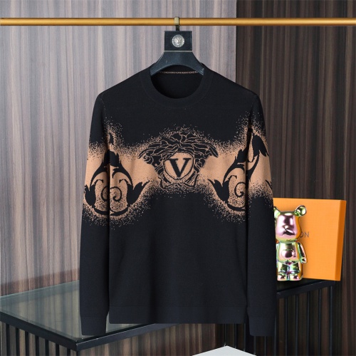 Wholesale Versace Sweaters Long Sleeved For Men #1246329 $48.00 USD, Wholesale Quality Replica Versace Sweaters