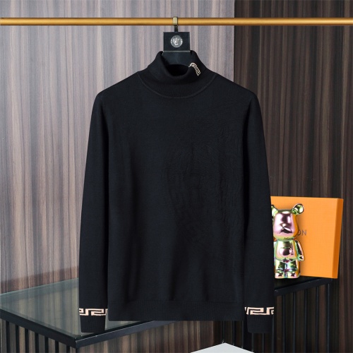 Wholesale Versace Sweaters Long Sleeved For Men #1246341 $45.00 USD, Wholesale Quality Replica Versace Sweaters