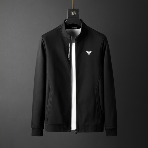 Replica Armani Tracksuits Long Sleeved For Men #1246353 $85.00 USD for Wholesale