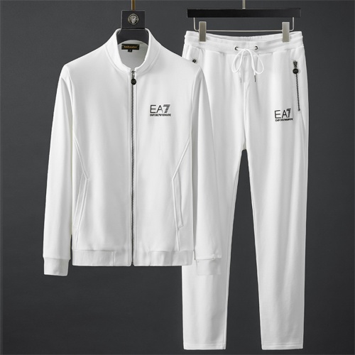 Wholesale Armani Tracksuits Long Sleeved For Men #1246356 $85.00 USD, Wholesale Quality Replica Armani Tracksuits