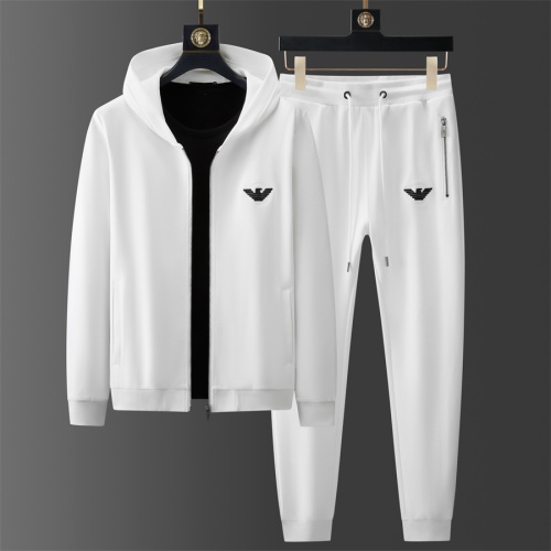 Wholesale Armani Tracksuits Long Sleeved For Men #1246366 $85.00 USD, Wholesale Quality Replica Armani Tracksuits