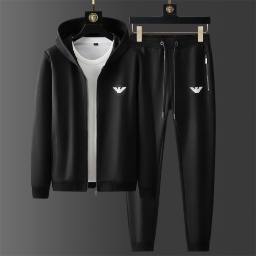 Wholesale Armani Tracksuits Long Sleeved For Men #1246367 $85.00 USD, Wholesale Quality Replica Armani Tracksuits