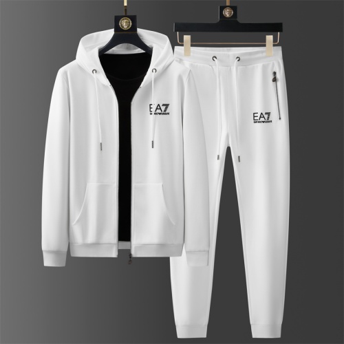 Wholesale Armani Tracksuits Long Sleeved For Men #1246372 $85.00 USD, Wholesale Quality Replica Armani Tracksuits