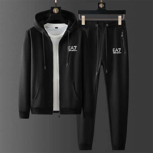 Wholesale Armani Tracksuits Long Sleeved For Men #1246373 $85.00 USD, Wholesale Quality Replica Armani Tracksuits