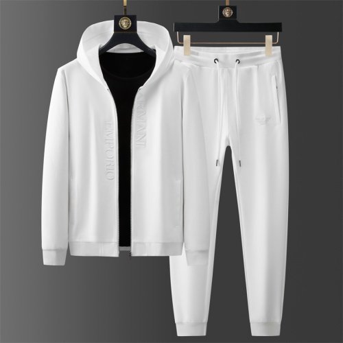 Wholesale Armani Tracksuits Long Sleeved For Men #1246404 $85.00 USD, Wholesale Quality Replica Armani Tracksuits