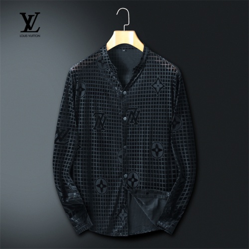 Wholesale Louis Vuitton LV Shirts Long Sleeved For Men #1246427 $56.00 USD, Wholesale Quality Replica Louis Vuitton LV Shirts