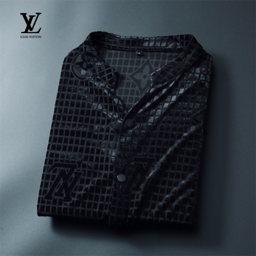 Replica Louis Vuitton LV Shirts Long Sleeved For Men #1246427 $56.00 USD for Wholesale