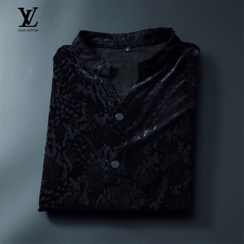 Replica Louis Vuitton LV Shirts Long Sleeved For Men #1246432 $56.00 USD for Wholesale