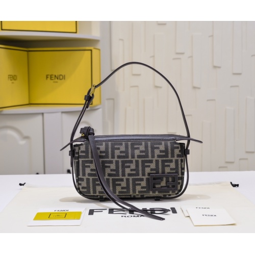 Wholesale Fendi AAA Quality Shoulder Bags For Women #1246520 $85.00 USD, Wholesale Quality Replica Fendi AAA Quality Shoulder Bags