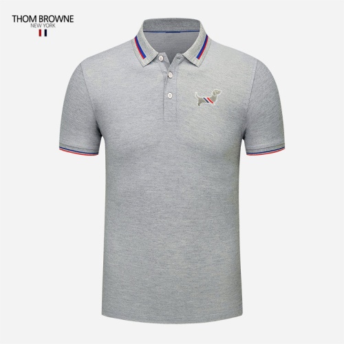 Wholesale Thom Browne TB T-Shirts Short Sleeved For Men #1246813 $29.00 USD, Wholesale Quality Replica Thom Browne TB T-Shirts