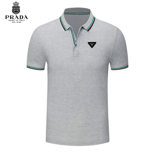 Wholesale Prada T-Shirts Short Sleeved For Men #1246859 $29.00 USD, Wholesale Quality Replica Prada T-Shirts