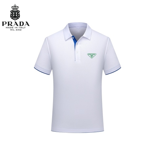 Wholesale Prada T-Shirts Short Sleeved For Men #1247033 $29.00 USD, Wholesale Quality Replica Prada T-Shirts