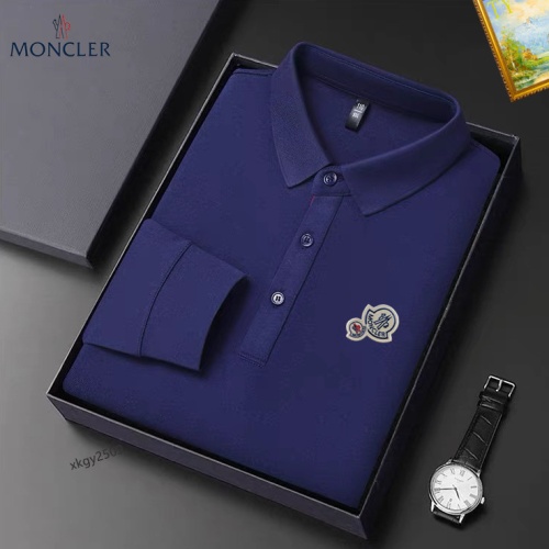 Replica Moncler T-Shirts Long Sleeved For Men #1247042 $40.00 USD for Wholesale