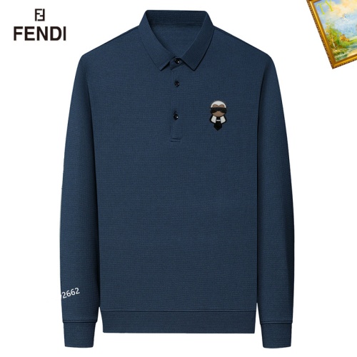 Wholesale Fendi T-Shirts Long Sleeved For Men #1247069 $40.00 USD, Wholesale Quality Replica Fendi T-Shirts