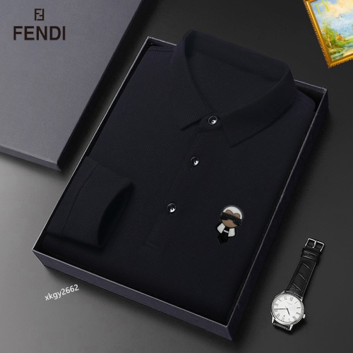 Wholesale Fendi T-Shirts Long Sleeved For Men #1247074 $40.00 USD, Wholesale Quality Replica Fendi T-Shirts