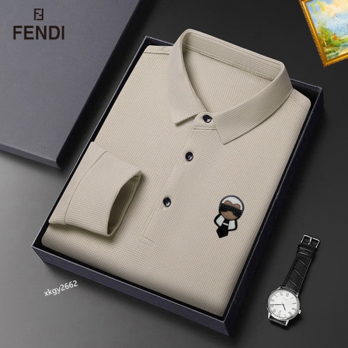 Wholesale Fendi T-Shirts Long Sleeved For Men #1247077 $40.00 USD, Wholesale Quality Replica Fendi T-Shirts