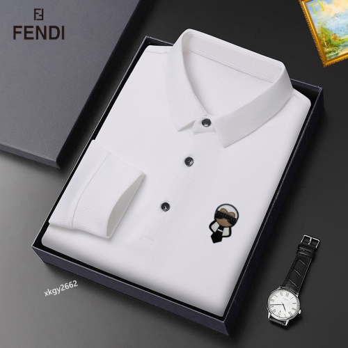 Wholesale Fendi T-Shirts Long Sleeved For Men #1247078 $40.00 USD, Wholesale Quality Replica Fendi T-Shirts