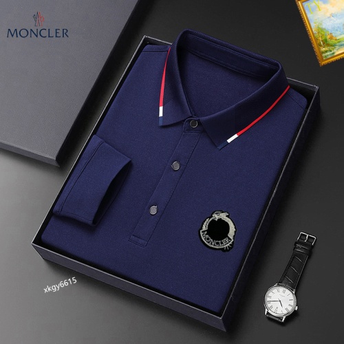 Replica Moncler T-Shirts Long Sleeved For Men #1247094 $40.00 USD for Wholesale