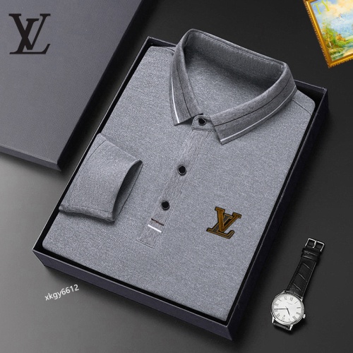 Wholesale Louis Vuitton LV T-Shirts Long Sleeved For Men #1247133 $40.00 USD, Wholesale Quality Replica Louis Vuitton LV T-Shirts