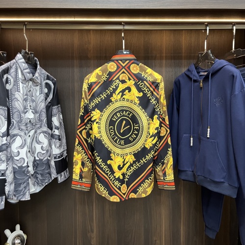 Replica Versace Shirts Long Sleeved For Men #1247200 $85.00 USD for Wholesale