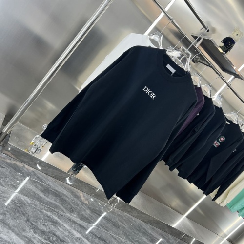 Replica Christian Dior T-Shirts Long Sleeved For Unisex #1247346 $56.00 USD for Wholesale