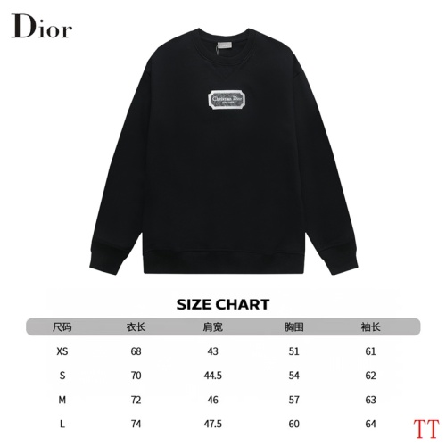 Replica Christian Dior Hoodies Long Sleeved For Unisex #1247506 $52.00 USD for Wholesale